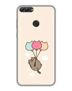 Чохол для Huawei P Smart (Enjoy 7s, FIG-LA1) з картинкою «Пушин на кульках»