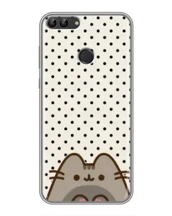 Чохол для Huawei P Smart (Enjoy 7s, FIG-LA1) з картинкою «Пушин у цяточку»