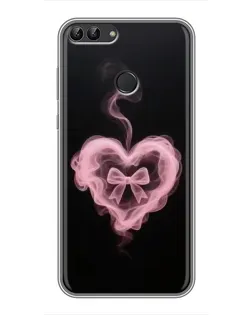 Чохол для Huawei P Smart (Enjoy 7s, FIG-LA1) з картинкою «Димчасте серце»