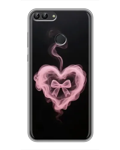 Чехол для Huawei P Smart (Enjoy 7s, FIG-LA1) с картинкой «Дымчатое сердце»