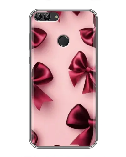 Чехол для Huawei P Smart (Enjoy 7s, FIG-LA1) с картинкой «Бордовый атлас»
