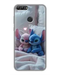 Чохол для Huawei P Smart (Enjoy 7s, FIG-LA1) з картинкою «Плюшеві Стіч Ангел»