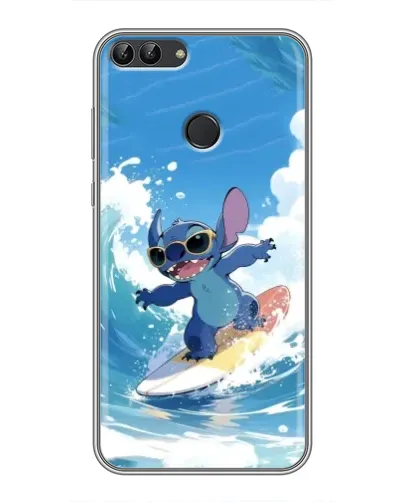 Чохол для Huawei P Smart (Enjoy 7s, FIG-LA1) з картинкою «Стіч на хвилі» Чохол для Huawei P Smart (Enjoy 7s, FIG-LA1) з картинкою «Стіч на хвилі»
