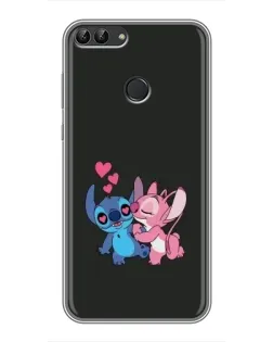 Чохол для Huawei P Smart (Enjoy 7s, FIG-LA1) з картинкою «Анжел цілує Стіча»