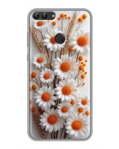 Чохол для Huawei P Smart (Enjoy 7s, FIG-LA1) з картинкою «Білі сухоцвіти» Чохол для Huawei P Smart (Enjoy 7s, FIG-LA1) з картинкою «Білі сухоцвіти»