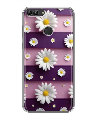 Чохол для Huawei P Smart (Enjoy 7s, FIG-LA1) з картинкою «Ромашки на фіолетовому» Чохол для Huawei P Smart (Enjoy 7s, FIG-LA1) з картинкою «Ромашки на фіолетовому»