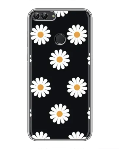 Чохол для Huawei P Smart (Enjoy 7s, FIG-LA1) з картинкою «Ромашки на чорному» Чохол для Huawei P Smart (Enjoy 7s, FIG-LA1) з картинкою «Ромашки на чорному»