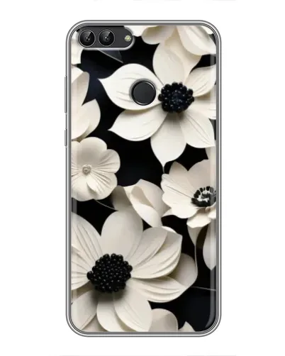 Чохол для Huawei P Smart (Enjoy 7s, FIG-LA1) з картинкою «Об'ємні білі квіти» Чохол для Huawei P Smart (Enjoy 7s, FIG-LA1) з картинкою «Об'ємні білі квіти»