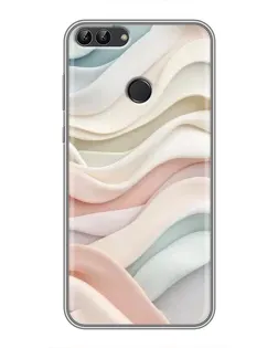 Чохол для Huawei P Smart (Enjoy 7s, FIG-LA1) з картинкою «Пастельні ніжні хвилі»