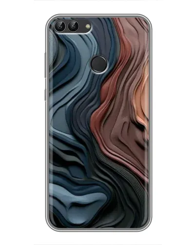 Чохол для Huawei P Smart (Enjoy 7s, FIG-LA1) з картинкою «Кольорові хвилі каньйону»