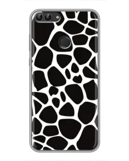 Чохол для Huawei P Smart (Enjoy 7s, FIG-LA1) з картинкою «Чорно-білий жираф»
