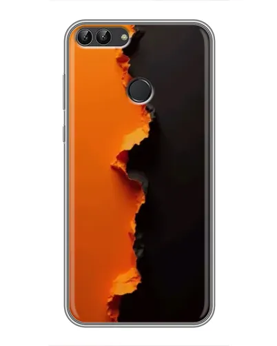 Чохол для Huawei P Smart (Enjoy 7s, FIG-LA1) з картинкою «Помаранчевий розлом»