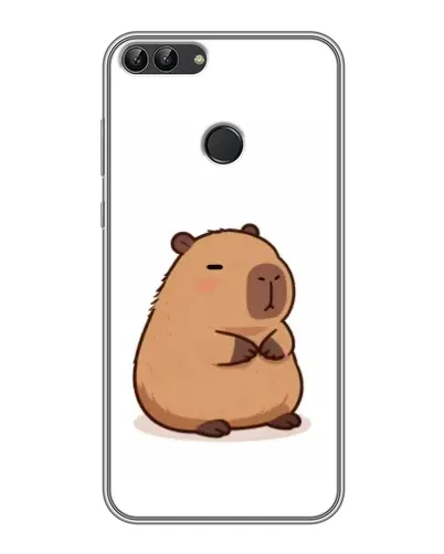Чехол для Huawei P Smart (Enjoy 7s, FIG-LA1) с картинкой «Толстенькая капибара»