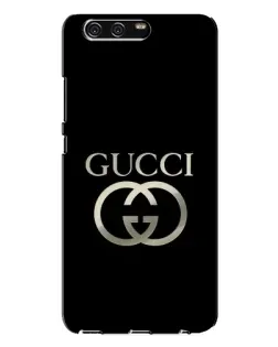 Чохол для Huawei P10 Plus (VKY) з картинкою «Gucci — золото на чорному»