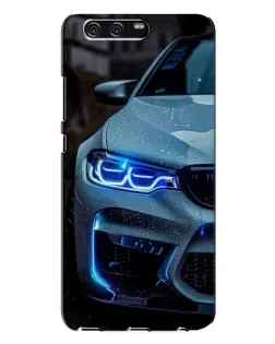 Чохол для Huawei P10 Plus (VKY) з картинкою «Погляд BMW з синіми фарами»