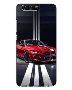 Чохол для Huawei P10 Plus (VKY) з картинкою «Червона BMW на дорозі»