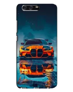 Чохол для Huawei P10 Plus (VKY) з картинкою «BMW — золота емблема»