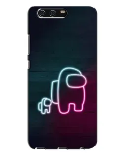 Чохол для Huawei P10 Plus (VKY) з картинкою «Among Us неон-арт»
