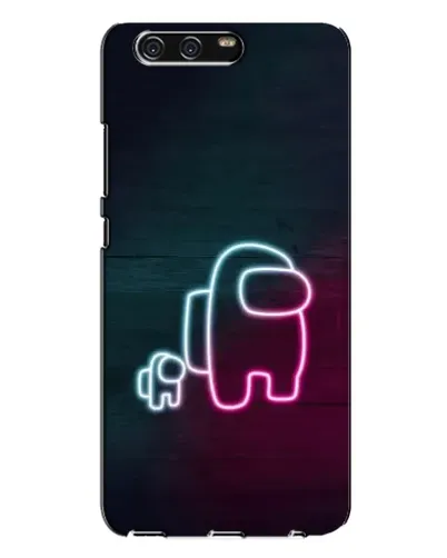 Чохол для Huawei P10 Plus (VKY) з картинкою «Among Us неон-арт»