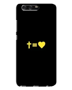 Чехол для Huawei P10 Plus (VKY) с картинкой «Сердце и Крест»