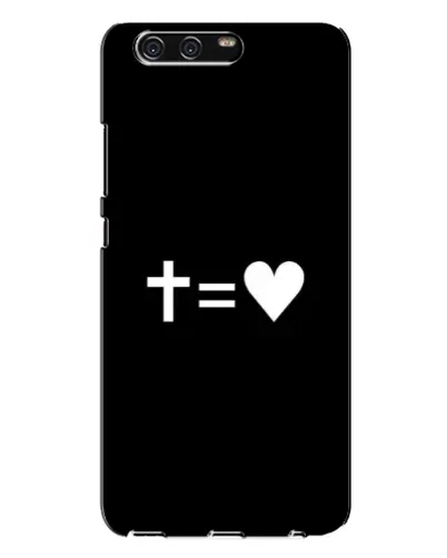 Чехол для Huawei P10 Plus (VKY) с картинкой «Крест и Сердце»