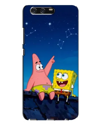 Чохол для Huawei P10 Plus (VKY) з картинкою «Губка Боб та Патрік вночі»