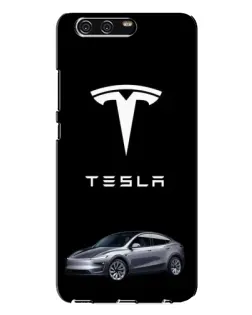 Чохол для Huawei P10 Plus (VKY) з картинкою «Tesla Model Y»
