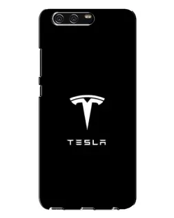 Чохол для Huawei P10 Plus (VKY) з картинкою «Tesla White Logo»
