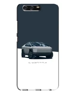 Чохол для Huawei P10 Plus (VKY) з картинкою «Сріблястий Cybertruck Tesla»