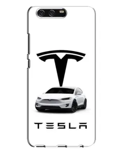Чохол для Huawei P10 Plus (VKY) з картинкою «Tesla White Style»