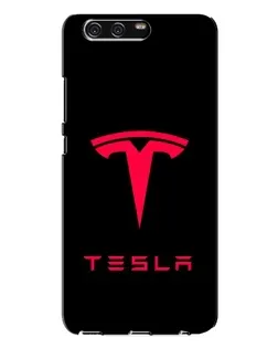 Чохол для Huawei P10 Plus (VKY) з картинкою «Tesla Red Logo»