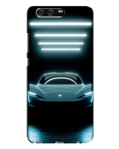 Чохол для Huawei P10 Plus (VKY) з картинкою «Tesla в неоні»