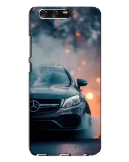 Чехол для Huawei P10 Plus (VKY) с картинкой «Mercedes — ночной город»