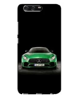 Чехол для Huawei P10 Plus (VKY) с картинкой «Mercedes — неоновый лого»