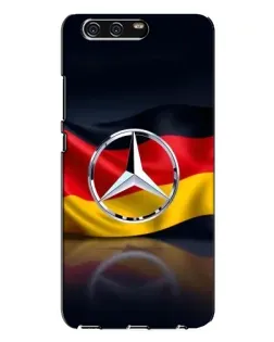 Чехол для Huawei P10 Plus (VKY) с картинкой «Mercedes — флаг Германии»