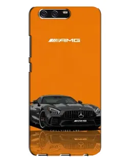 Чехол для Huawei P10 Plus (VKY) с картинкой «Оранжевый Mercedes AMG»