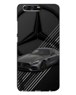 Чехол для Huawei P10 Plus (VKY) с картинкой «Mercedes AMG — графика»