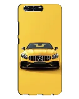 Чехол для Huawei P10 Plus (VKY) с картинкой «Желтый Mercedes GT»