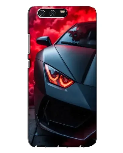 Чехол для Huawei P10 Plus (VKY) с картинкой «Lamborghini красное сияние»