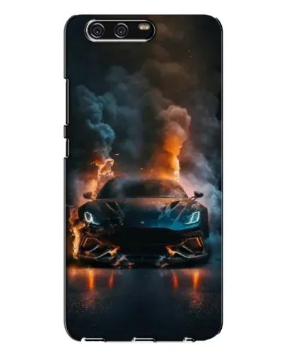 Чехол для Huawei P10 Plus (VKY) с картинкой «Lamborghini дымная эстетика»