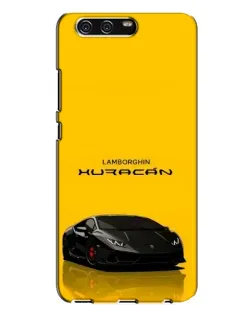 Чехол для Huawei P10 Plus (VKY) с картинкой «Lamborghini Huracan черный»