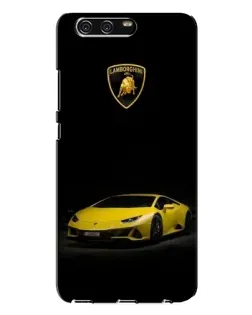 Чехол для Huawei P10 Plus (VKY) с картинкой «Lamborghini желтый акцент»