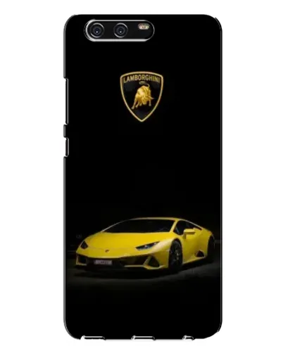 Чехол для Huawei P10 Plus (VKY) с картинкой «Lamborghini желтый акцент»