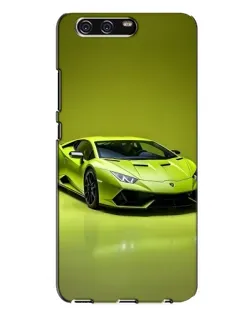 Чехол для Huawei P10 Plus (VKY) с картинкой «Салатовый Lamborghini Huracan»