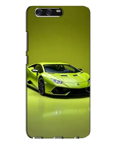 Чехол для Huawei P10 Plus (VKY) с картинкой «Салатовый Lamborghini Huracan»