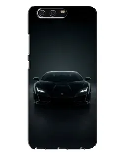 Чехол для Huawei P10 Plus (VKY) с картинкой «Черный Lamborghini Aventador»