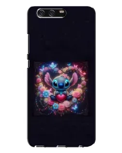 Чехол для Huawei P10 Plus (VKY) с картинкой «Stitch в цветах»