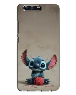 Чехол для Huawei P10 Plus (VKY) с картинкой «Стич на коричневом фоне»