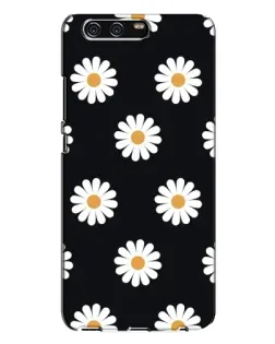 Чохол для Huawei P10 Plus (VKY) з картинкою «Ромашки на чорному»