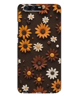 Чохол для Huawei P10 Plus (VKY) з картинкою «Візерунок з маленьких соняшників»